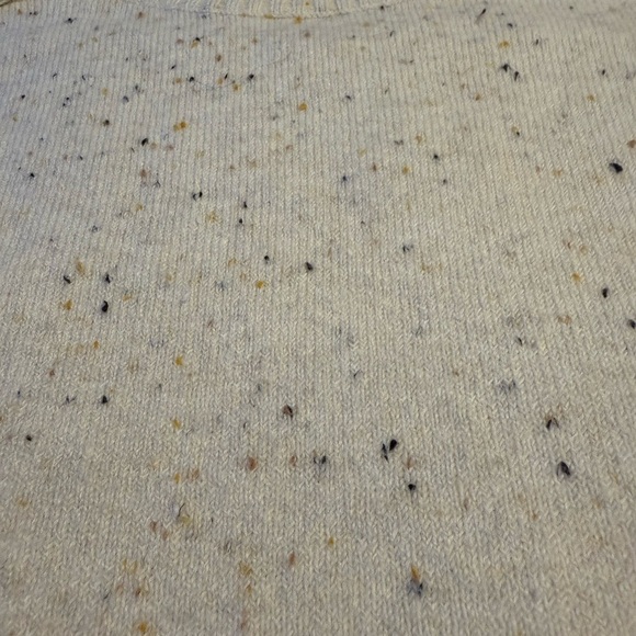 LOFT Woman’s semi turtleneck Speckled Cream Sweater with speckled colors. Med - Picture 3 of 10